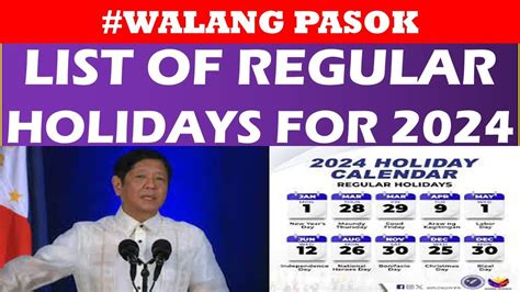 walang pasok april 9|LIST: Regular holidays and non.
